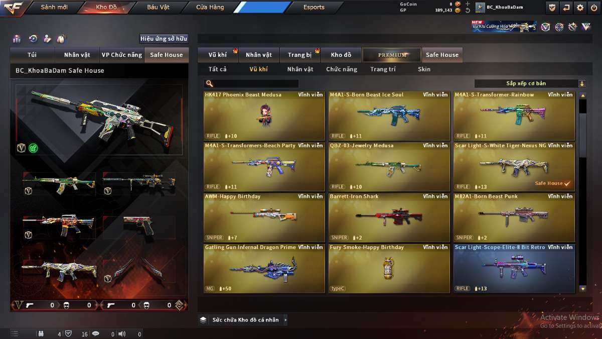 shop acc cf uy tin gia re